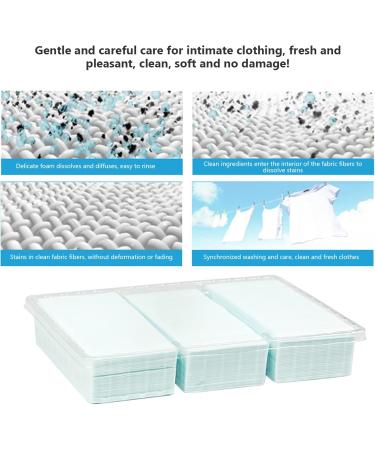 Detergent Capsules Tablets Washing Detergent Sheet Deep Stain Removal Laundry Detergent Sheet Strip Laundry Soap Sheet for Home Travel 90PCS - Buy Online on GoSupps.com