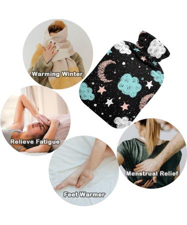 Naanle Vintage Moon Star Heat Bottle - 1L Transparent Hot Water Bottle for Pain Relief & Therapy - International Shipping Available - Buy Online on GoSupps.com