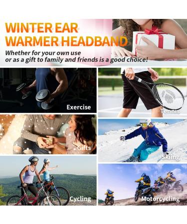 Acokac Winter Fleece Ear Warmer Headband - Black | Cold Weather Ear Muffs for Ski, Running & Cycling - Buy Online on GoSupps.com