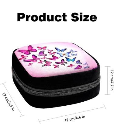 GIAPB Period Bag Sanitary Napkin Storage Holder | Colorful Butterfly Family Color2751 - Buy Online on GoSupps.com
