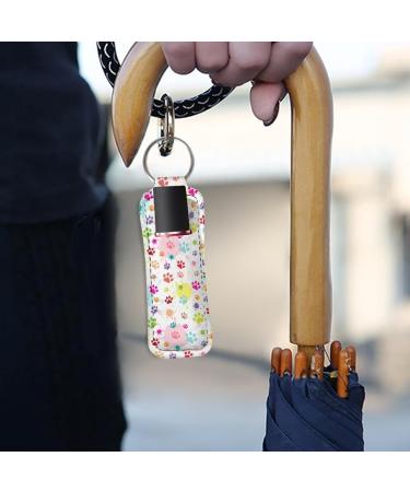 Panskyllis Colorful Dog Paw Lip Gloss Holder Lip Balm Portable Pocket Travel Accessories Chapstick Holder Fit for Most Standard Lip Balm Chapstick - Buy Online on GoSupps.com