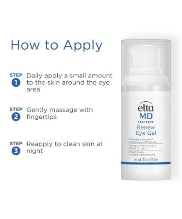EltaMD Skin Recovery Amino Acid Foaming Facial Cleanser Gentle Face Cleanser for Sensitive Skin Skin Recovery Cleanser + Renew Eye Gel - Buy Online on GoSupps.com
