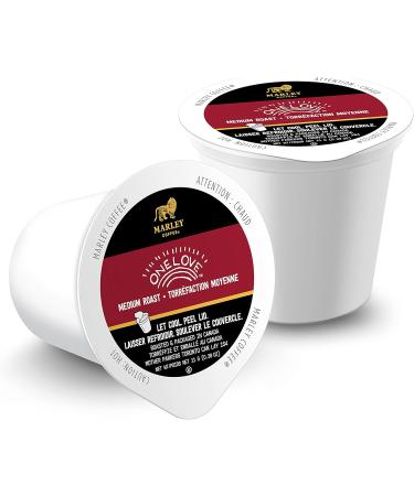 Marley Coffee Single Serve K-Cup Compatible Capsules One Love 100% Ethiopian Medium Roast 24 & Single Serve K-Cup Compatible Capsules Simmer Down Decaf Swiss Water Process 24 Medium Roast Coffee + Coffee Coffee - Buy Online on GoSupps.com