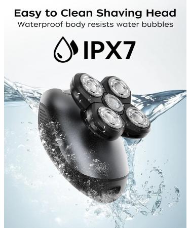 Rasoirs de t te pour hommes chauves rasoir lectrique 5 en 1 tanche IPX7 pour hommes chauves rasoir rotatif 5D - Buy Online on GoSupps.com