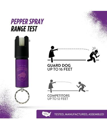Guard Dog Pepper Spray Stun Gun Combo Pack - Self Defense Keychain Set, Personal Safety Devices for Women, Home Defense & Self Defense Kit Purple - Buy Online on GoSupps.com