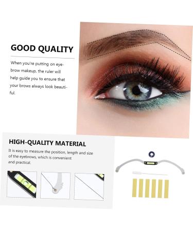 Healeved 2 pcs Professional Eyebrow Line Shaping Shaper Level Marker Premium Metal Auxiliary Tool Horizontal mediumx2pcs Silverx2pcs - Buy Online on GoSupps.com