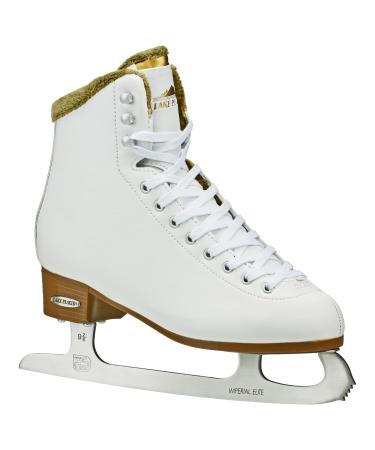 Lake Placid Whitney Women's Traditional Figure Ice Skate White Size 3 (LP314W03)