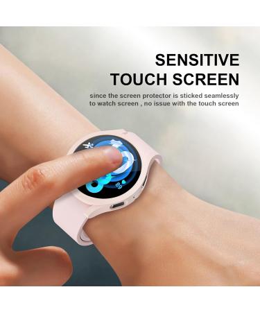 Samsung Galaxy Watch 5/4 40mm Screen Protector Case + Tempered Glass Film Set - 6 Pack Hard PC Cover + 8 Pack Protective Bumper Shell - Black, Silver, Pink, Clear, Rose Gold, Leopard - Buy Online on GoSupps.com