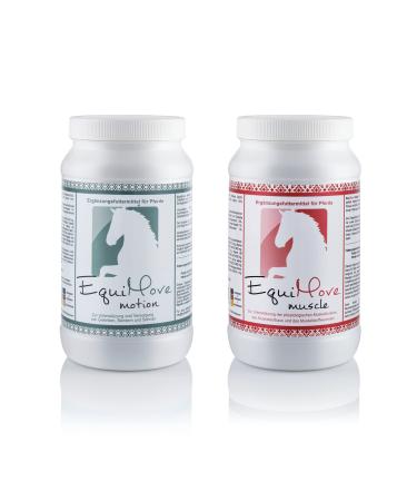 Equimove bundle muscle/joints/tendons |1 can (1.5 kg) Motion & Equimove Muscle |Supplementary feed for horses with joint and muscle problems