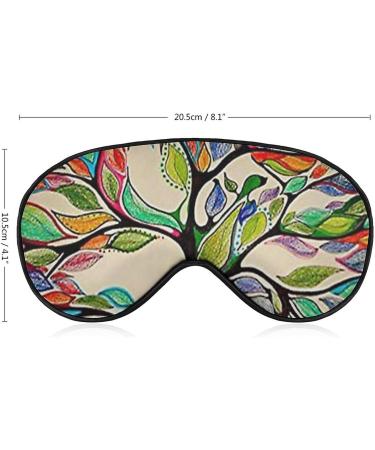 Psychedelic Celestial Tree Sleep Mask - Adjustable Eye Cover for Sleeping, Travel, and Nap - Unisex Blindfold Blocks Light for Restful Sleep - Buy Online on GoSupps.com
