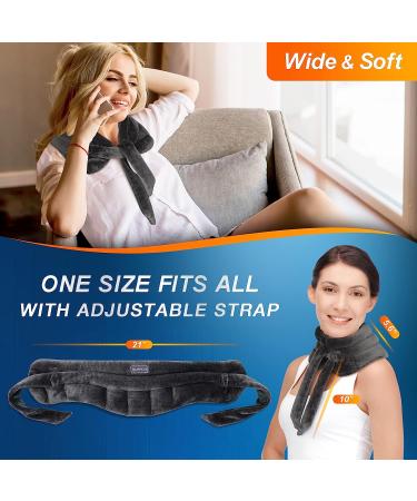 IGOHEALS Microwavable Heating Pad - Heated Neck Warmer for Pain Relief and Stress - Moist Heat Therapy Wrap for Any Body Part - Buy Online on GoSupps.com
