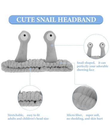 Molain Coral Fleece Face Washing Headband for Women - Cute Elastic Makeup & Spa Hair Band in Gray - Buy Online on GoSupps.com
