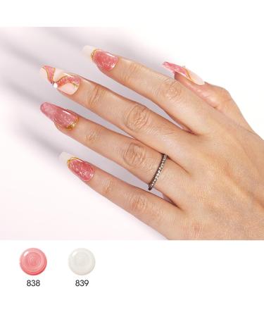 Gellen Pearl Gel Nail Polish Set - 6 Pearlescent Shell Colors | Shimmer Mermaid Gel for Salon & DIY - Buy Online on GoSupps.com