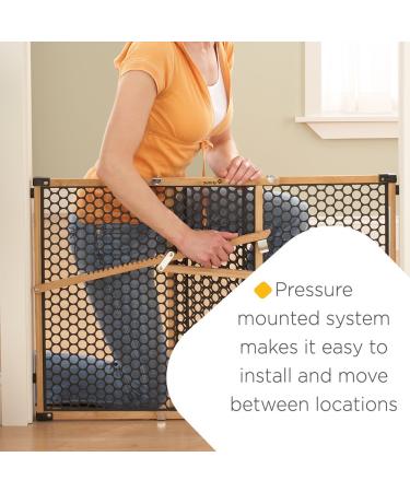 Safety 1st Eco-Friendly Bamboo Gate | Fits 28-42 Wide Spaces | Bamboo & Black - Buy Online on GoSupps.com
