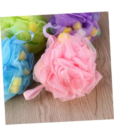 Housoutil 4pcs Bath Sponge Set - Exfoliating Shower Loofah Body Puff & Bath Balls for Spa-like Experience - Ideal for All Ages - Buy Online on GoSupps.com