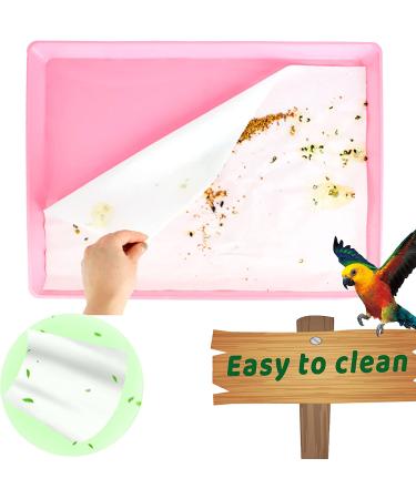 ZIQON 100 Pcs Big Size Bird Cage Liner Papers - Disposable & Absorbent Cushion Pad for Pet Bird Parrot - Buy Online on GoSupps.com