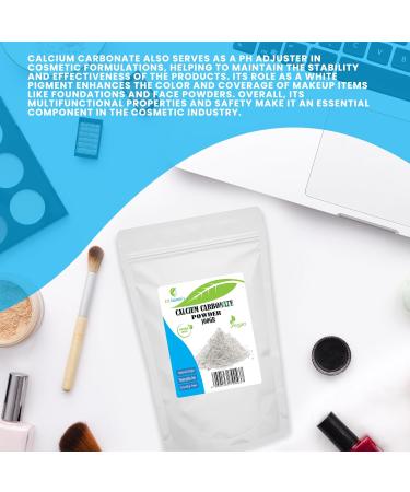 CALCIUM CARBONATE Powder - 100 Gr - used in mineral makeup formulations and as a mild abrasive for oral care products. - Buy Online on GoSupps.com