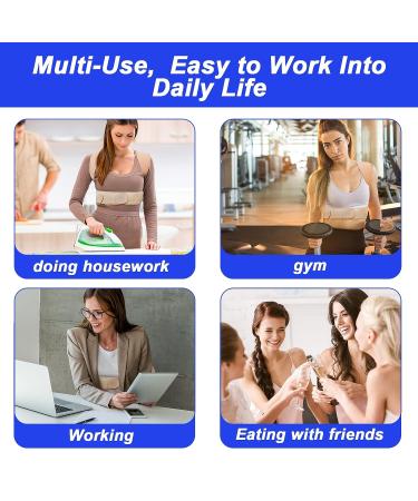 Women's Adjustable Back Brace for Posture Correction and Pain Relief - Small/Medium 27-37 - Buy Online on GoSupps.com