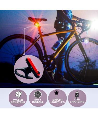 Bike Headlight and Rear Light Set - USB Rechargeable, Super Bright & Waterproof - Ideal for Road Cycling and MTB - Apremont - Buy Online on GoSupps.com