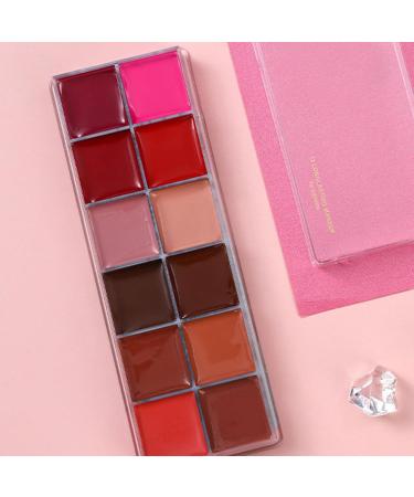 12 Colours Lip Palette - Velvet Stick - Matte - Long Lasting - Shiny - Versatile for Evening - Natural Effect - Make-Up Day - Buy Online on GoSupps.com