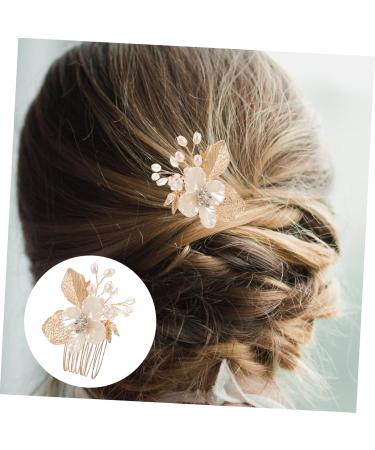 Beavorty Gold Leaf Side Comb Women Hair Pin Decorative Hair Combs Hair Comb Clip Comb Clips for Hair Girl Headpieces for Wedding Hair Side Comb Leaf Hair Accessories Bridal Hair Clips - Buy Online on GoSupps.com
