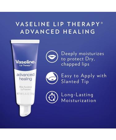 Vaseline Lip Therapy Lip Balm Tube - Advanced Healing - 0.35 oz - Pack of 1 - Buy Online on GoSupps.com