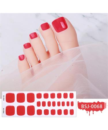 Zkbszn Nail Stickers Semi Cured Gel Toe Nail Stickers Manicure Decor UV LED Lamp Semi Cured Gel Design Nail Decals Fashion Nail Sticker Bsj0061 - Buy Online on GoSupps.com