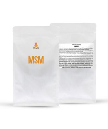 Poudre de MSM Pure 1 KG | M thylsulfonylm thane 99 9% de Puret | V gan et Sans Additifs | Haute Bio-absorption | Pour la Peau les Ongles et les Cheveux Sans Couleur Taille 1 KG