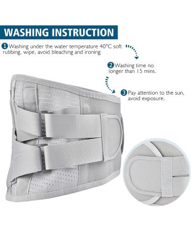 Anti-Slip Lordosis Support Belt - Breathable Back Bracket with 5 Supports for Lower Back Pain Relief | International Shipping - Buy Online on GoSupps.com