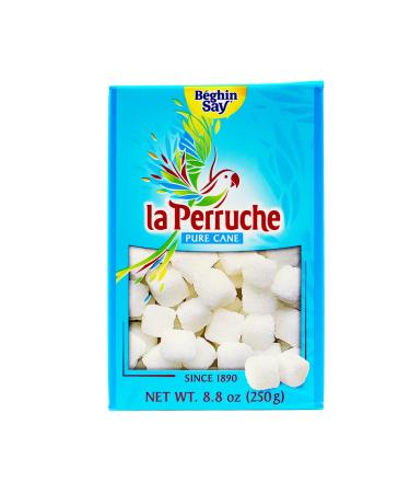 La Perruche Pure Cane White Sugar Cubes, 8.8 Ounce Box (250 Grams) White Sugar 8.8 Ounce (Pack of 1)