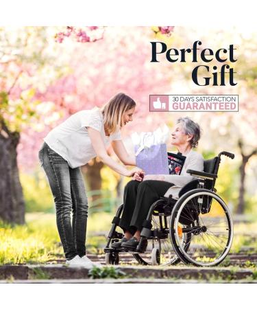 Wheelchair & Walker Bag with Armrest Back Handle - Waterproof Storage Pouches, Floral Design - Mother's Day Gift - Buy Online on GoSupps.com