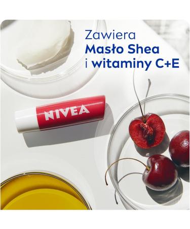 NIVEA Cherry Shine Lipstick 4.8 g - Buy Online on GoSupps.com