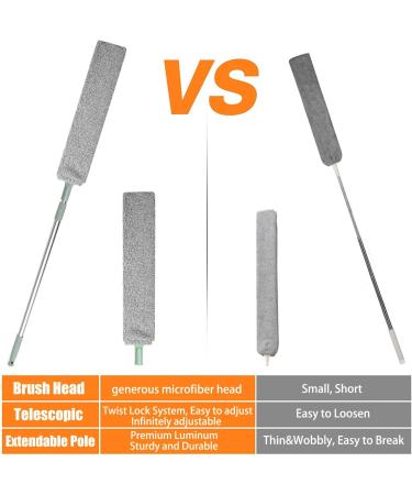 Microfiber Duster with Extension Pole | Bendable, Washable, Extendable | For Hard-to-Reach Areas | Wet or Dry Cleaning - Buy Online on GoSupps.com