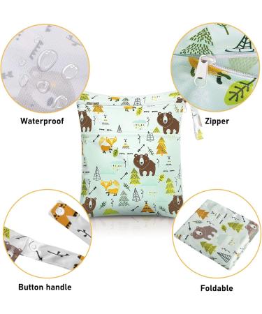 Dioxide Waterproof Diaper Pocket & Wet Bag - Reusable Dirty Laundry Bag for Baby Travel & Fitness - 2PCs - Buy Online on GoSupps.com