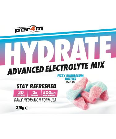 Per4m Hydrate Advanced Electrolyte Mix (210g) Bouteilles de chewing-gum p tillant - nergie et endurance - Electrolytes - Buy Online on GoSupps.com