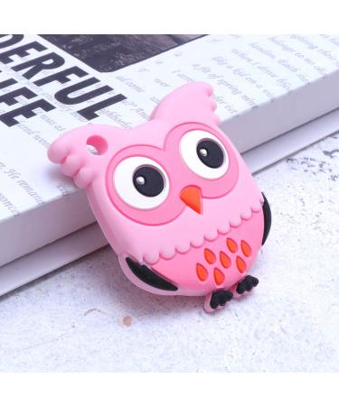 Healifty Baby Silicone Owl Teether - Pink | Teething Toy & Chewing Toy for Infants - Buy Online on GoSupps.com