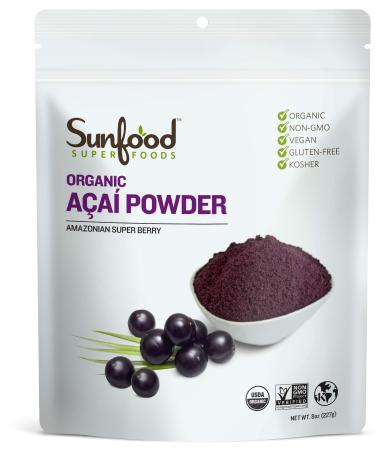 Sunfood Organic Acai Powder 8 oz (227 g)