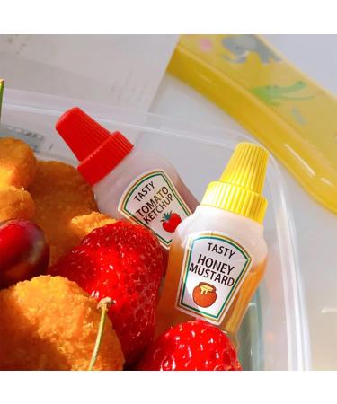 4Pcs Mini bottles mini ketchup bottle maggi bottle spice bottles sauce bottle mini salt shaker for on the go for hot sauce barbecue sauce olive oil ketchup mayonnaise Sauces and Marinades - Buy Online on GoSupps.com