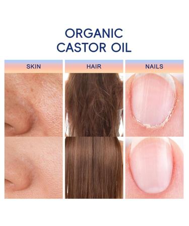 WBTQWJ Organic Castor Oil With Anti-Spill Roll On 100% Castor Oil Cold-Pressed for Hair Growth Eyebrows and Skin Nursing.-1Pcs - Buy Online on GoSupps.com