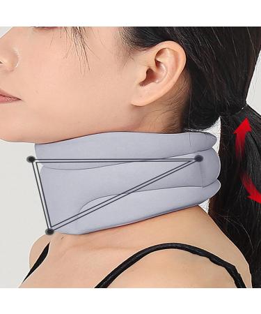 Premium Sleep Aid Neck Support Pillow - Anti-Snoring Soft Foam Orthosis for Ultimate Comfort Travel-Friendly Gray Design - Buy Online on GoSupps.com