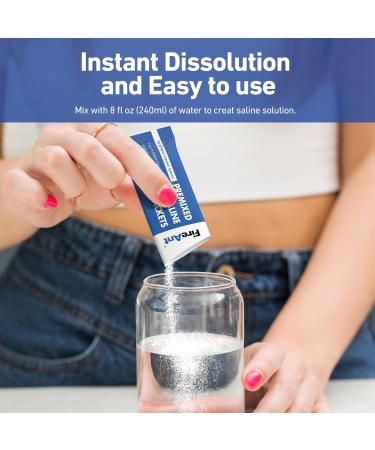 FireAnt Saline Packets for Sinus Rinse 100 Premixed Neti Pot Salt Packet for Nasal Rinse Sinus Rinse Packets for Nasal Irrigation System PH Balanced - Slate Blue Cobalt - Buy Online on GoSupps.com