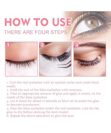 Individual Lash Glue Black Eyelash Clusters Glue Waterproof Eyelash Glue for Home Use Latex Free Cluster Lash Adhesive Bond and Seal Lash Glue for DIY Lash Extensions Strong Lash Bond and Seal Glue - Buy Online on GoSupps.com