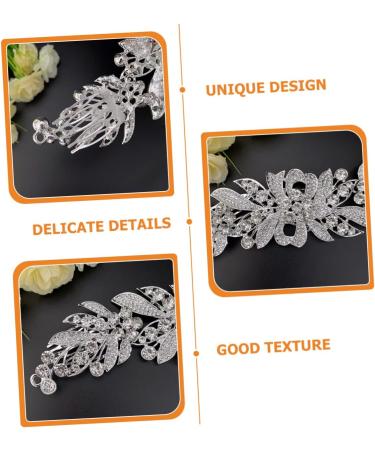 VINTORKY Hair Comb Classroom Bridal Hair Clips Rhinestone Barrettes Pearl Barrette Pearl Headpiece Tiara Bridal Headpieces for Wedding Rhinestone Full Bride - Buy Online on GoSupps.com