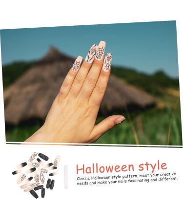 Healeved 1 Set Halloween Fake Nails Manicure False Nail Fake Nails Tips Halloween Fakes Nails Women Fake Nails Nail Decoration Halloween Press on Nails Manicures Charm Manicure Patch Abs - Buy Online on GoSupps.com