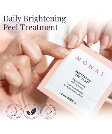 MONAT Exfoliating Peel Pads Radiant Skin Facial Exfoliation Renewal Nourishing Natural Exfoliants Gentle Daily Skincare Essential International Shipping Available - Buy Online on GoSupps.com