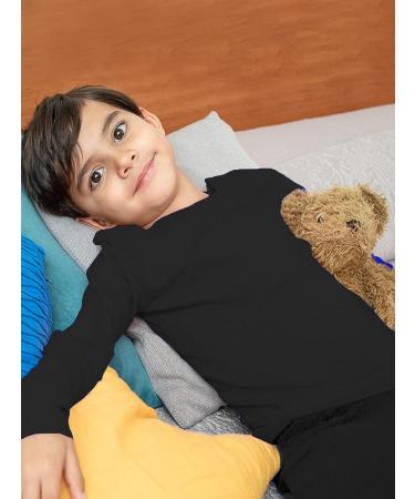 Brooklyn Vertical Boys 4-Piece Thermals Set | Long Sleeve Shirt & Pants Combo | Ages 1-16 - Buy Online on GoSupps.com