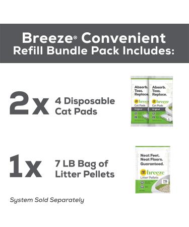 Purina Tidy Cats Breeze Litter System Bundle - Pads & Pellets 7lb Pouch + 8ct Refills - Buy Online on GoSupps.com