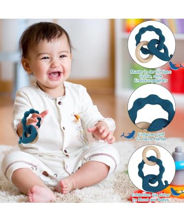 Utensilsto Baby Bite Ring - 2-Piece Dental Aid for Teething | Safe Teething Toys for Boys & Girls (6 Months+) - Buy Online on GoSupps.com