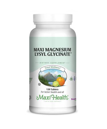 Maxi Magnesium Lysyl Glycinate Capsule - Better Absorption- 120 Capsules-Kosher