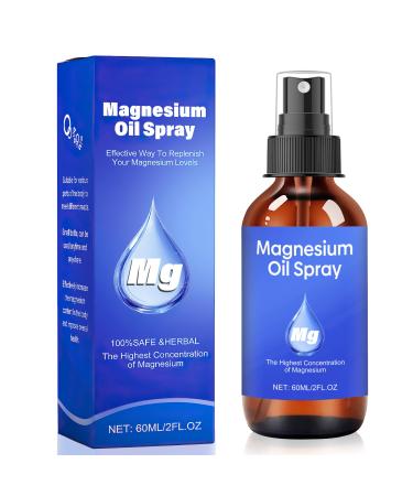 nakido Magnesium Spray 100% Pure & Natural Dead Sea Magnesium Chloride Helps Relieve Muscle Soreness & Promote Better Sleep Perfect for Bedtime or After Workouts 2 FL OZ